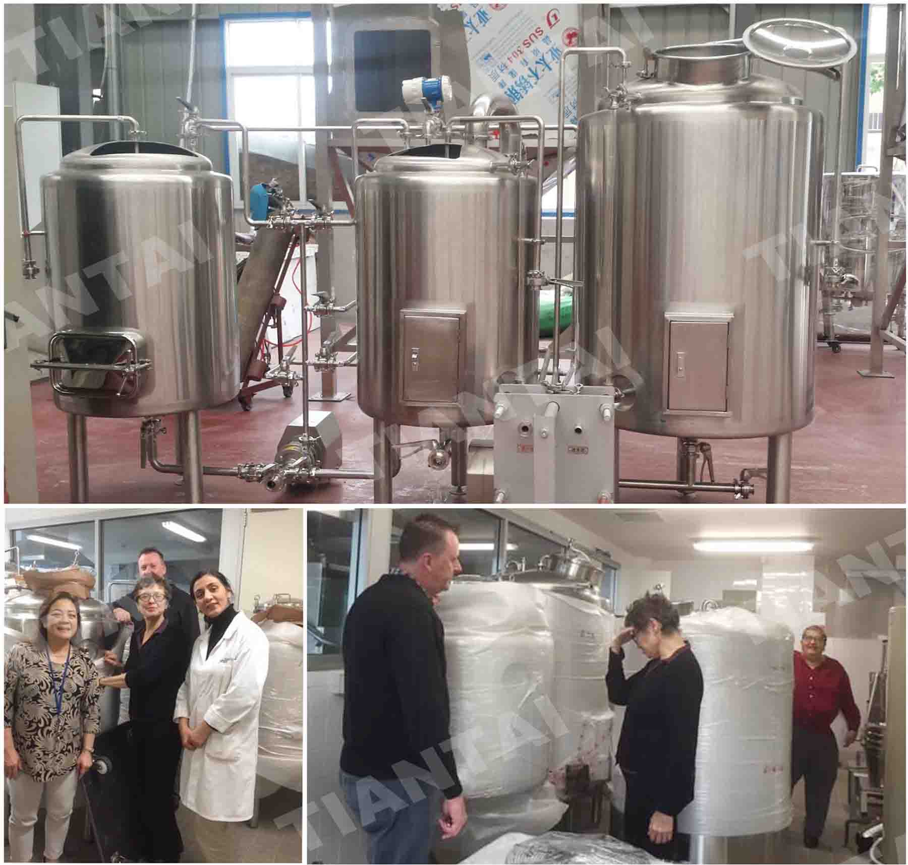 Australia customer well received the turnkey 200L brewery system